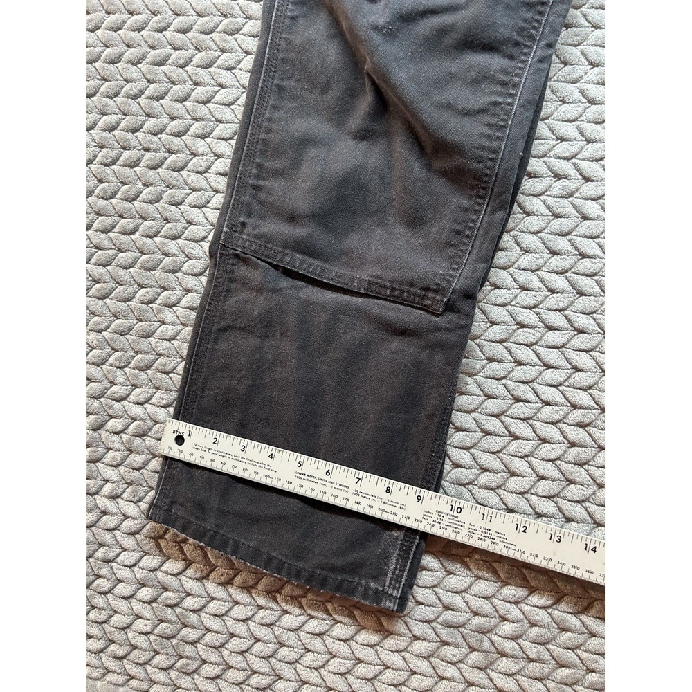 Carhartt B01 BLK Duck Double Front Work Pants Mens 36x30 Black USA Made - Picture 10 of 12